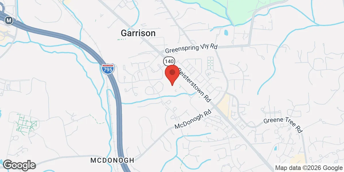 Map showing Gameday Men's Health Owings Mills ED and TRT Clinic location