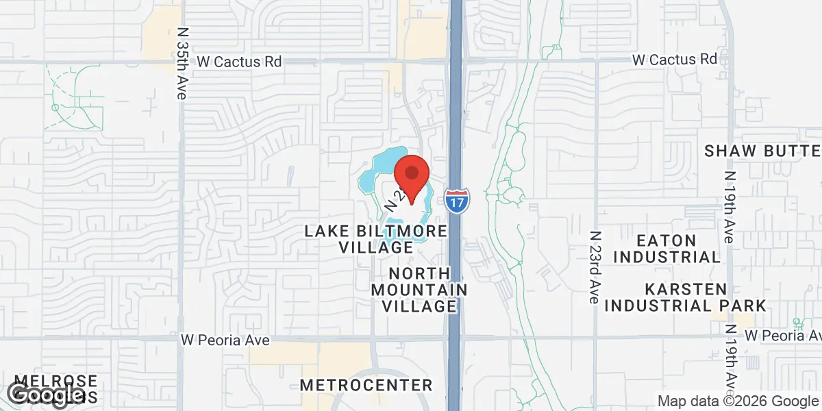 Map showing Renew Vitality Testosterone Clinic of Phoenix location