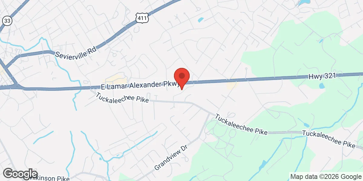 Map showing Renew Vitality Testosterone Clinic of Maryville location