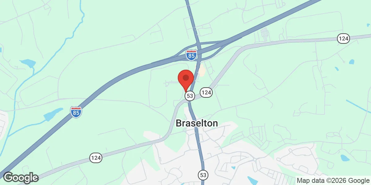 Map showing Renew Vitality Testosterone Clinic of Braselton location
