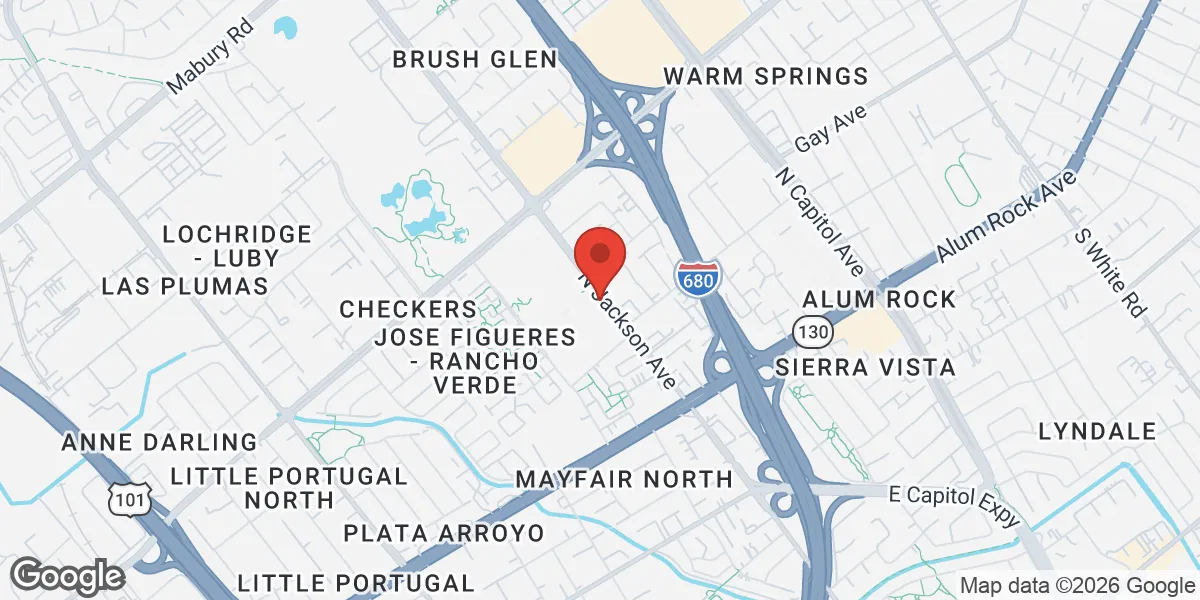 Map showing Renew Vitality Testosterone Clinic of San Jose location
