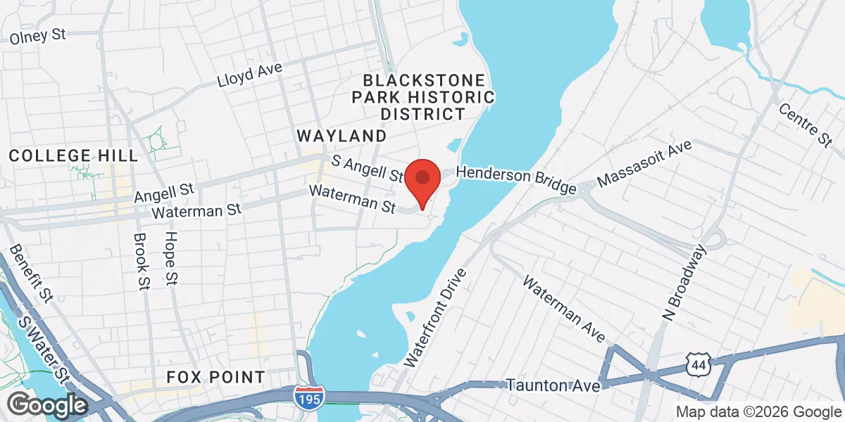 Map showing Center for Men's Health Rhode Island location