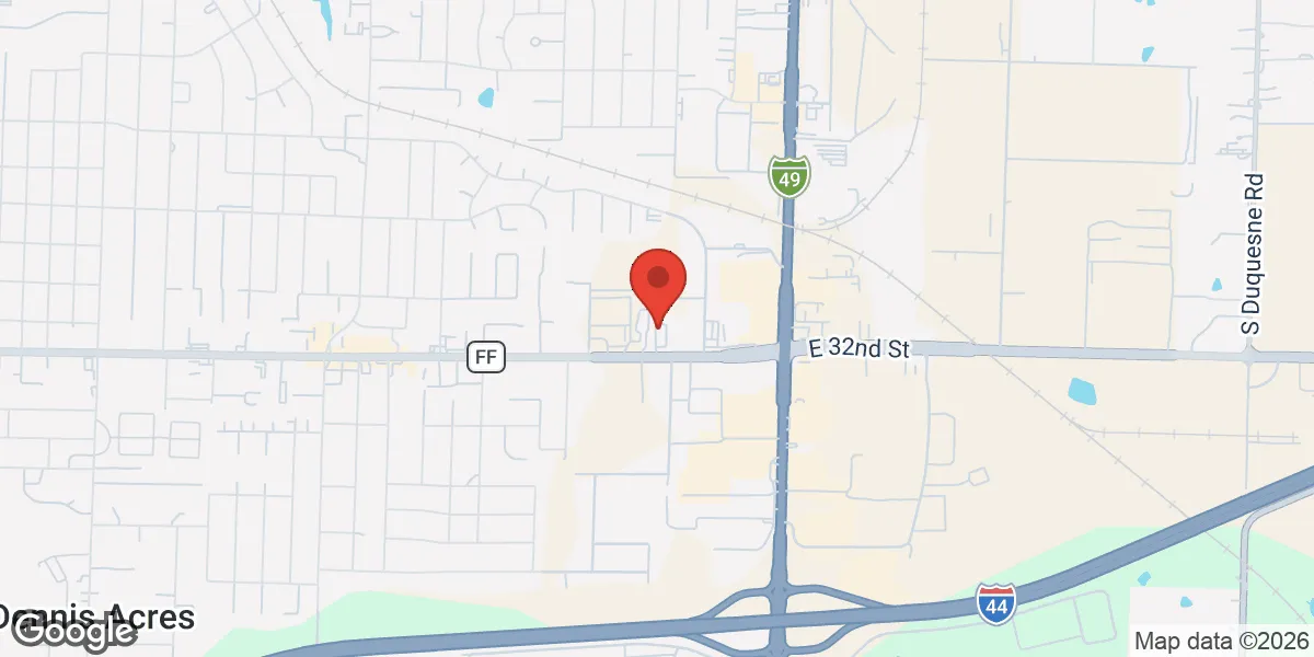 Map showing Optimized Health location