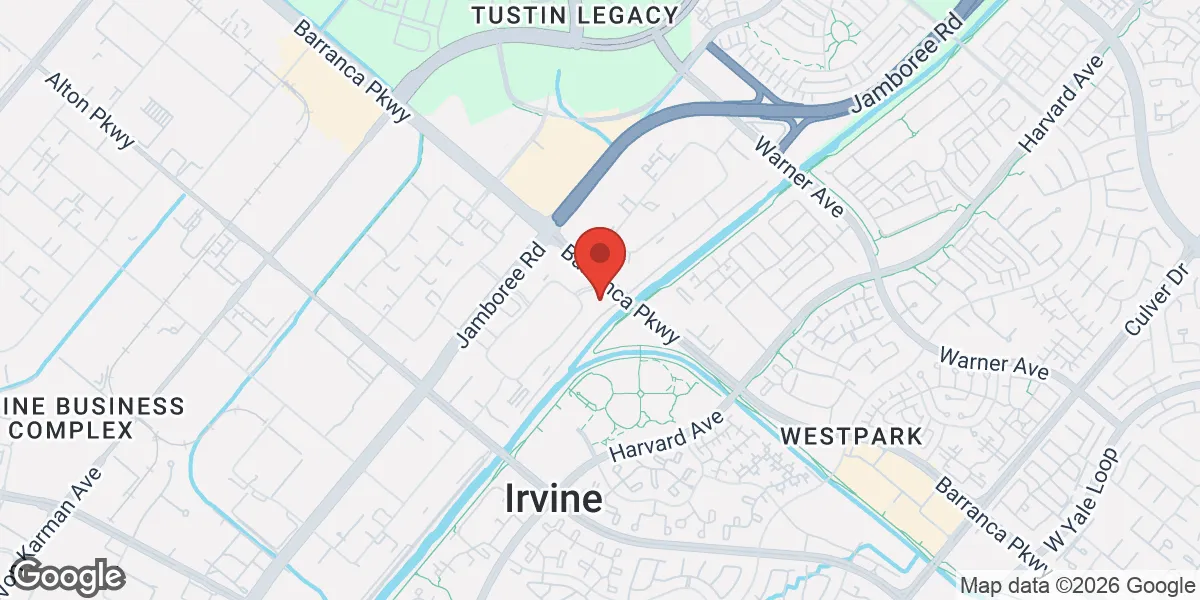 Map showing American Male Medical – Irvine, California location