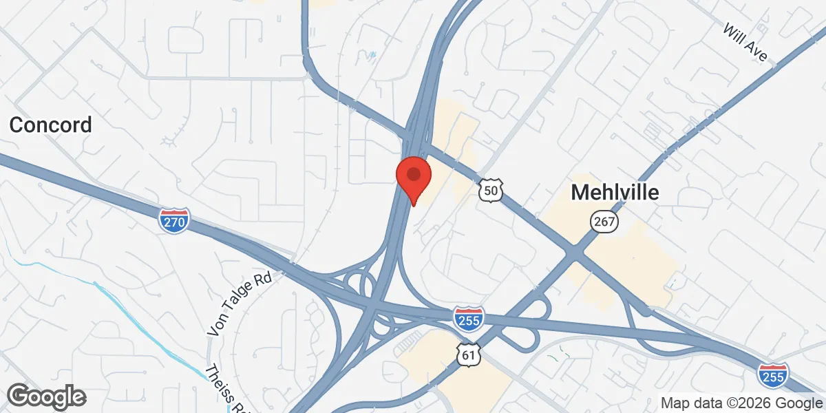 Map showing Mantality Health St. Louis, Missouri location