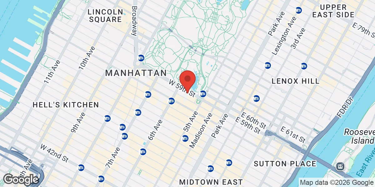 Map showing SoHo Men's Health location