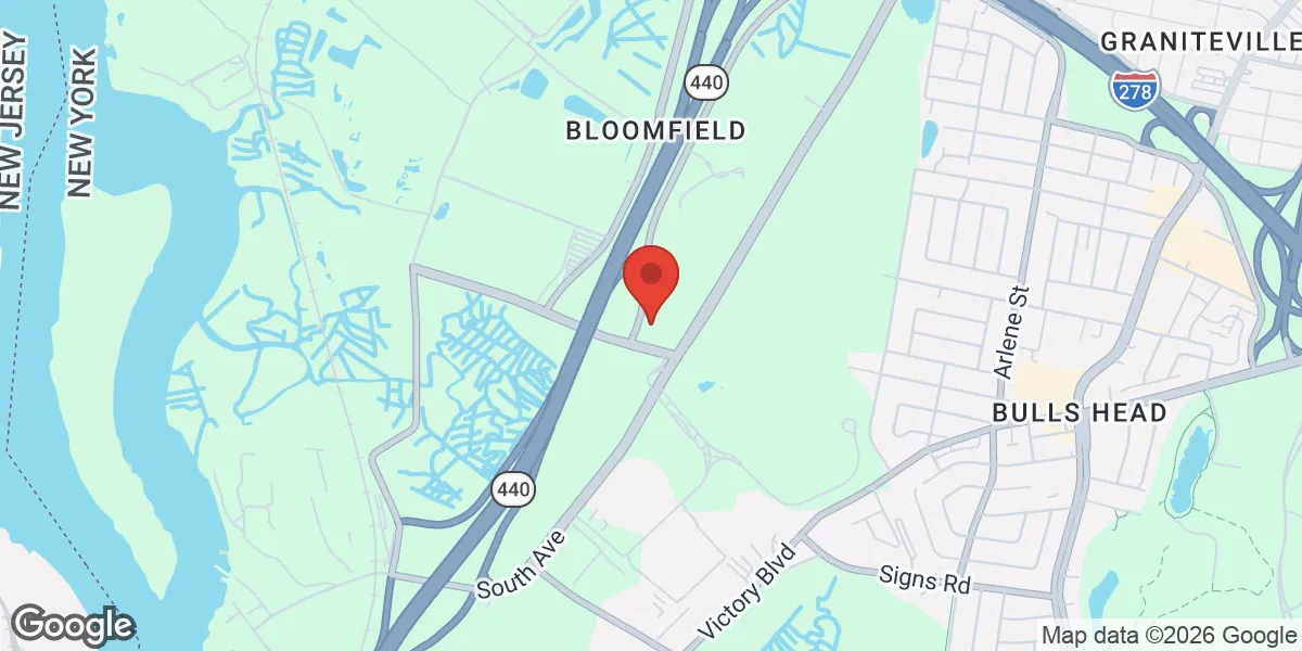 Map showing Renew Vitality Testosterone Clinic of Staten Island location