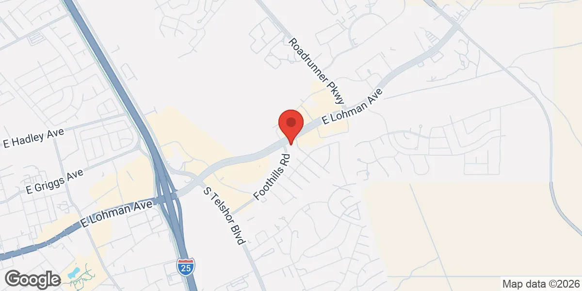 Map showing Gameday Men's Health Las Cruces TRT, ED, Weight Loss Clinic location