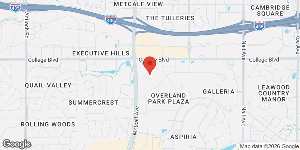 Map showing Restorative Health of Kansas City location