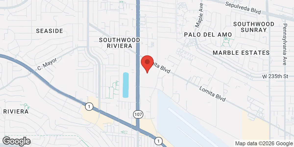 Map showing Gameday Men’s Health Torrance TRT Clinic location