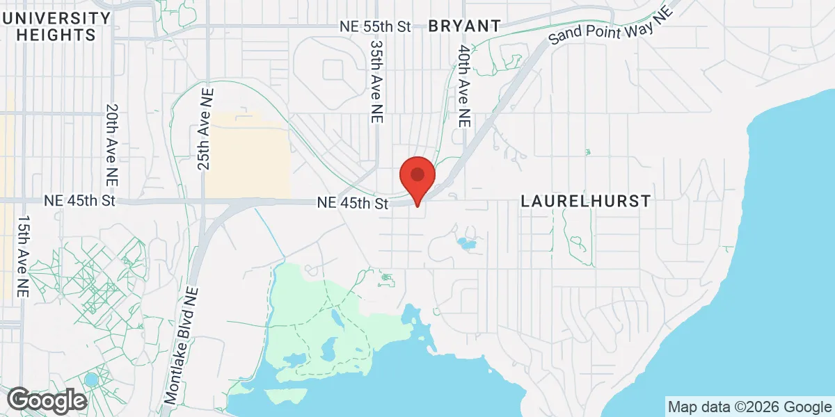 Map showing Cedar Male Medical - Seattle location