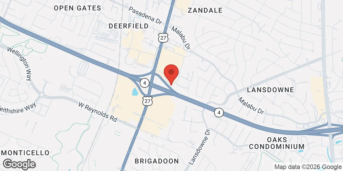 Map showing Renew Vitality Testosterone Clinic of Lexington location