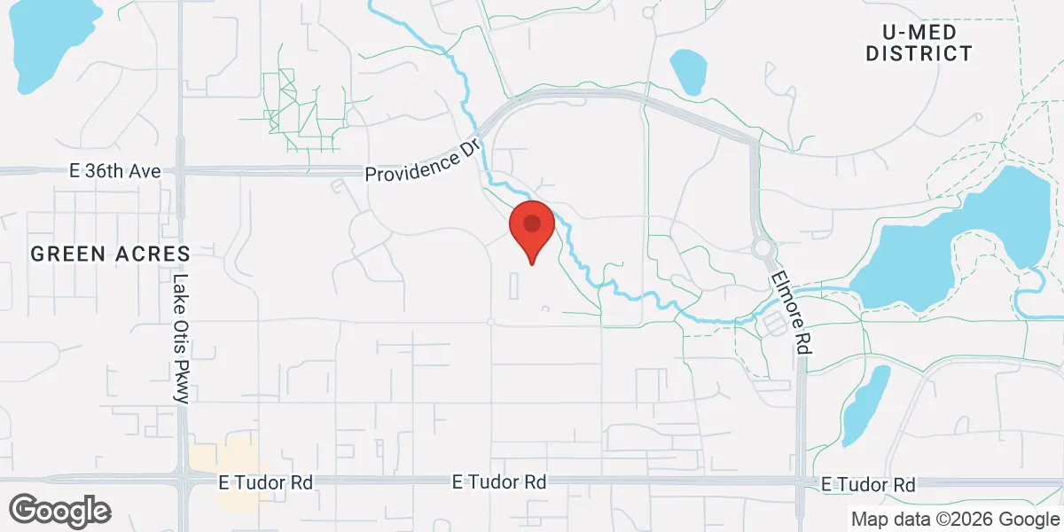 Map showing Men's Health Alaska location