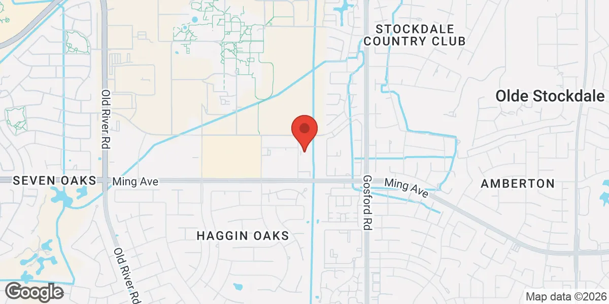 Map showing Gameday Men's Health Central Bakersfield, CA location