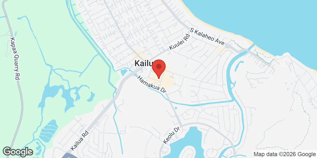 Map showing Gameday Men's Health Kailua, HI location