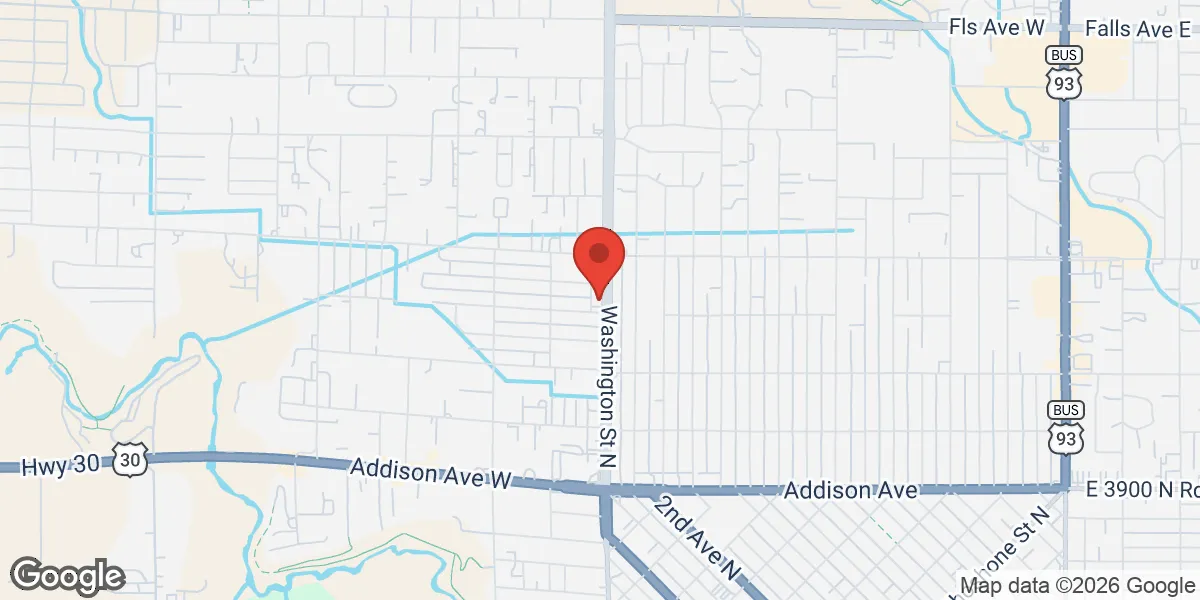 Map showing Gameday Men's Health Twin Falls location