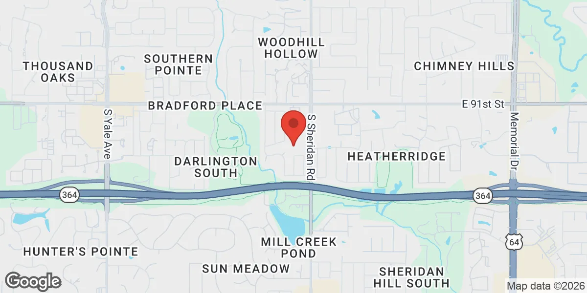 Map showing Renew Vitality Testosterone Clinic of Tulsa location