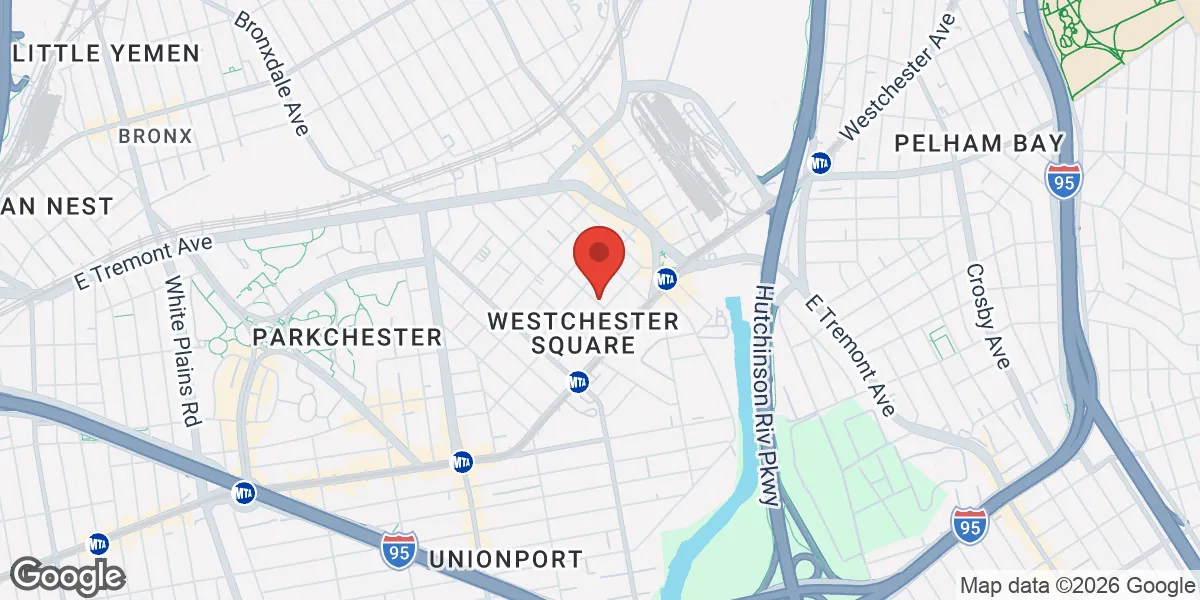 Map showing The Bronx Clinic location