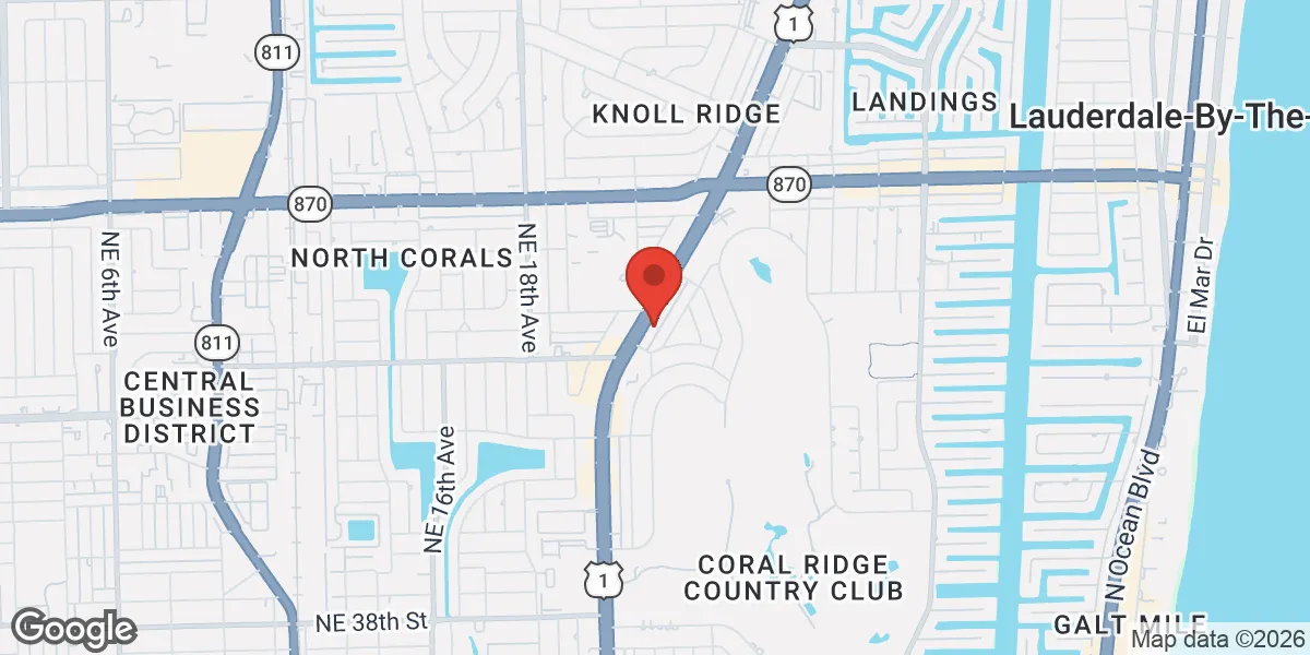 Map showing LowTE Florida location