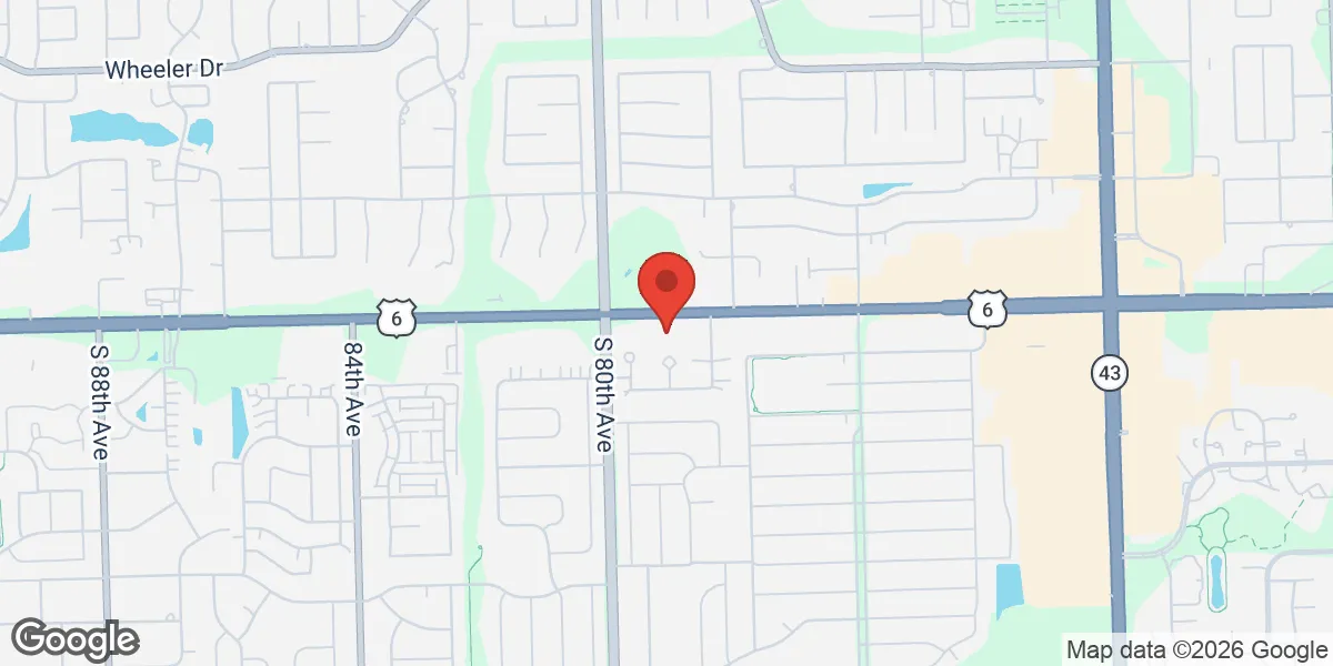 Map showing SRS Men’s Vitality Hub location