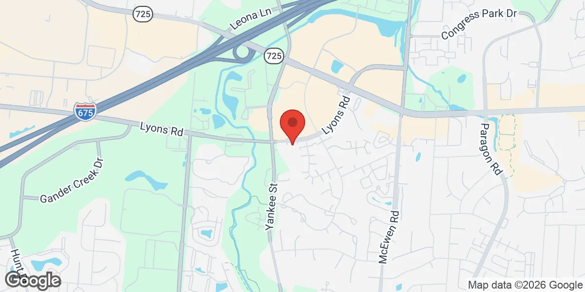 Map showing Low T Center of Dayton location