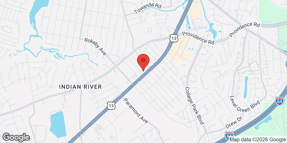 Map showing Renew Vitality Testosterone Clinic of Chesapeake location