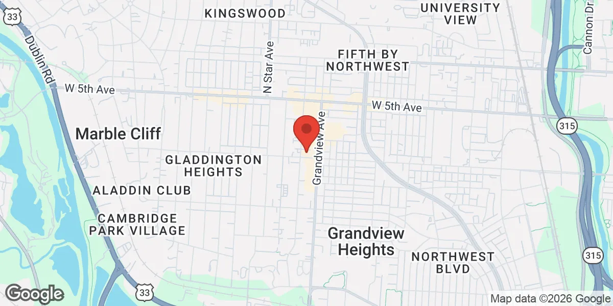 Map showing Renew Vitality Testosterone Clinic of Columbus location