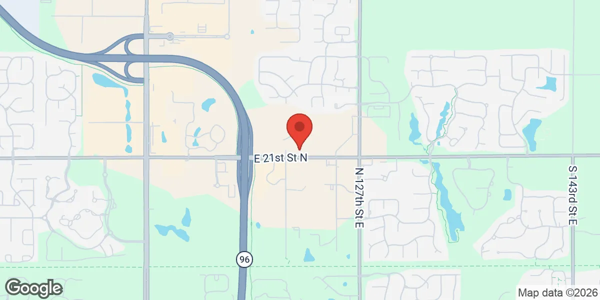 Map showing Gameday Men's Health East Wichita location