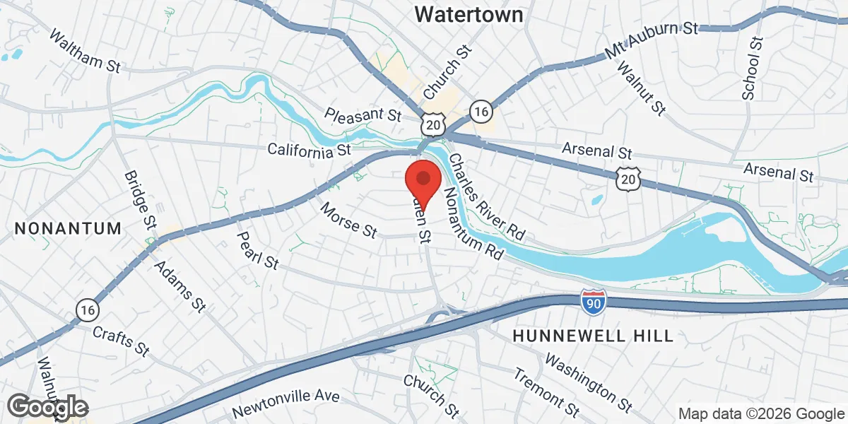 Map showing Gameday Men’s Health Watertown TRT Peptides Clinic location