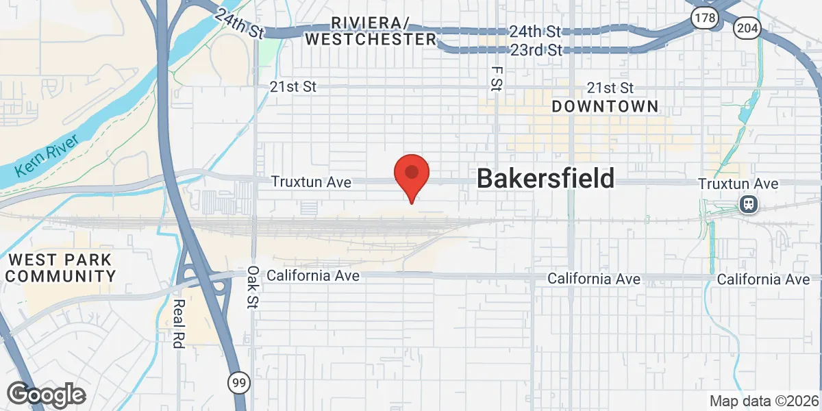 Map showing Renew Vitality Testosterone Clinic of Bakersfield location