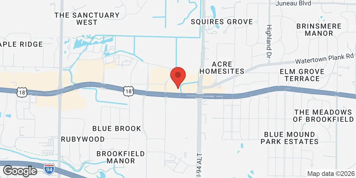 Map showing Renew Vitality Testosterone Clinic of Milwaukee location