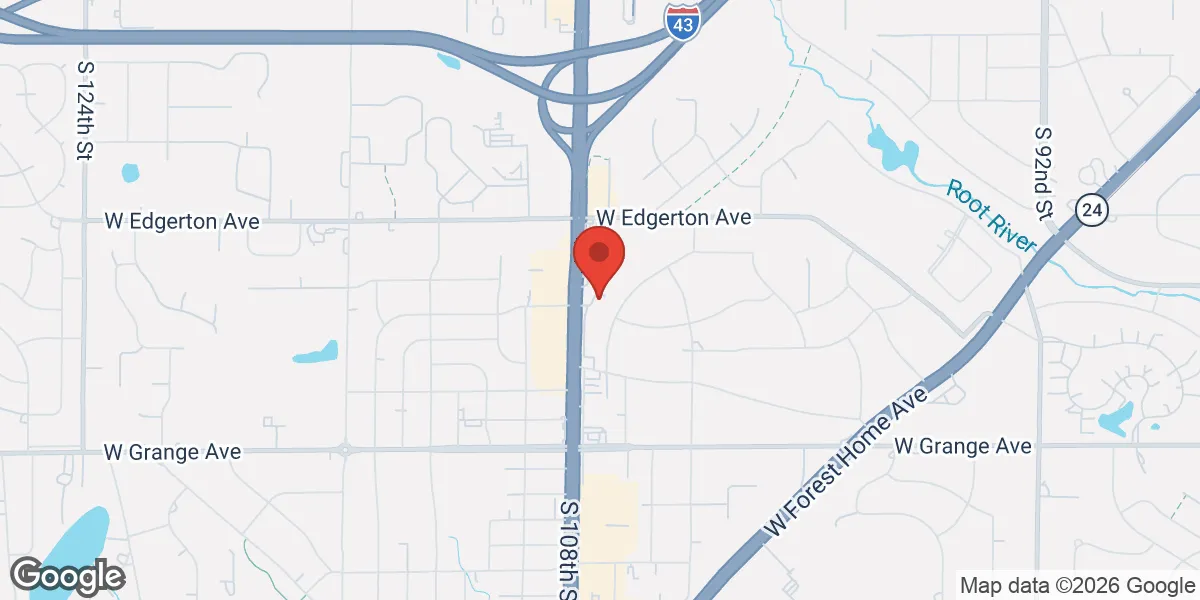 Map showing Gameday Men's Health Greenfield Hales Corners, WI location