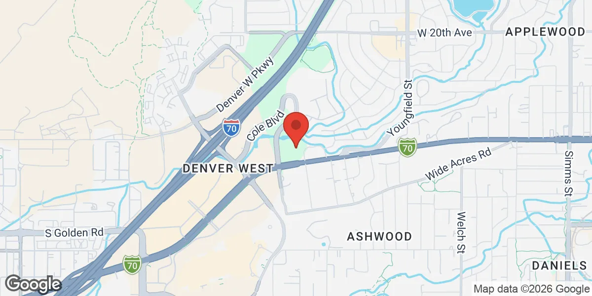 Map showing Peak Vitality location