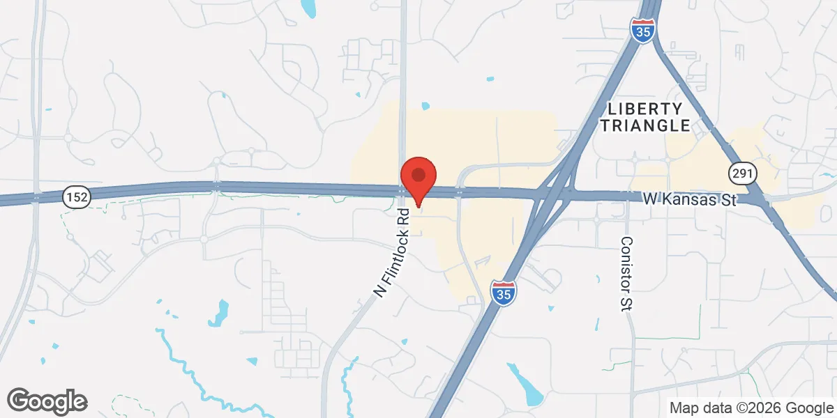 Map showing Gameday Men's Health Liberty location