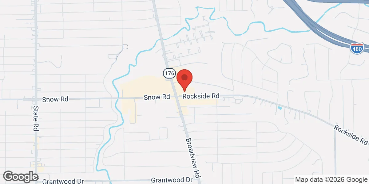 Map showing Mantality Health Cleveland, Ohio location