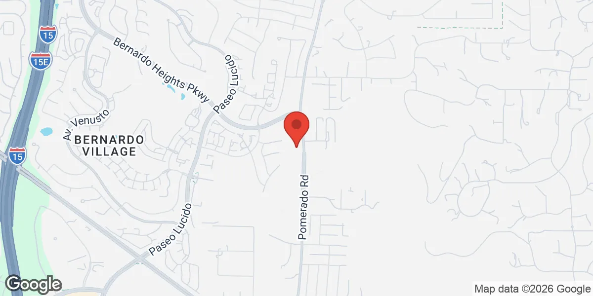 Map showing Gameday Men's Health Poway TRT, Peptide, and ED Clinic location