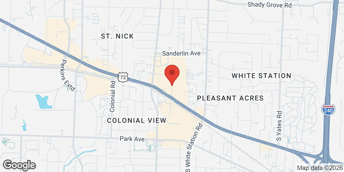 Map showing Memphis Men's Clinic, Powered by Menspro™ location