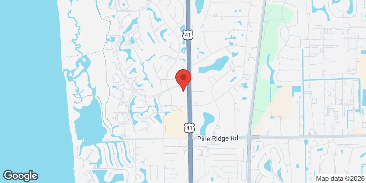 Map showing Renew Vitality Testosterone Clinic of Naples location