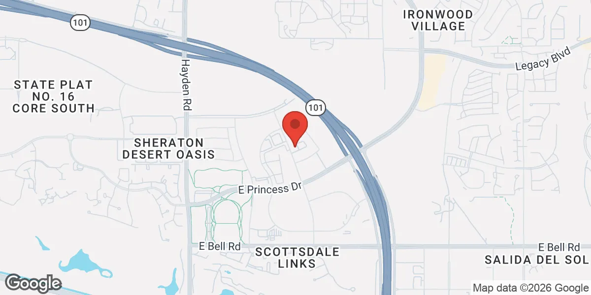 Map showing Peak Life Performance location