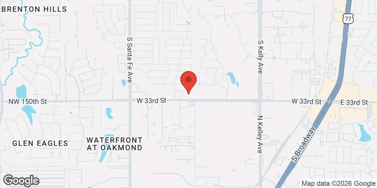 Map showing Renew Vitality Testosterone Clinic of Oklahoma City location