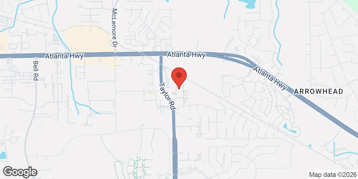 Map showing Gameday Men's Health - Montgomery, AL location