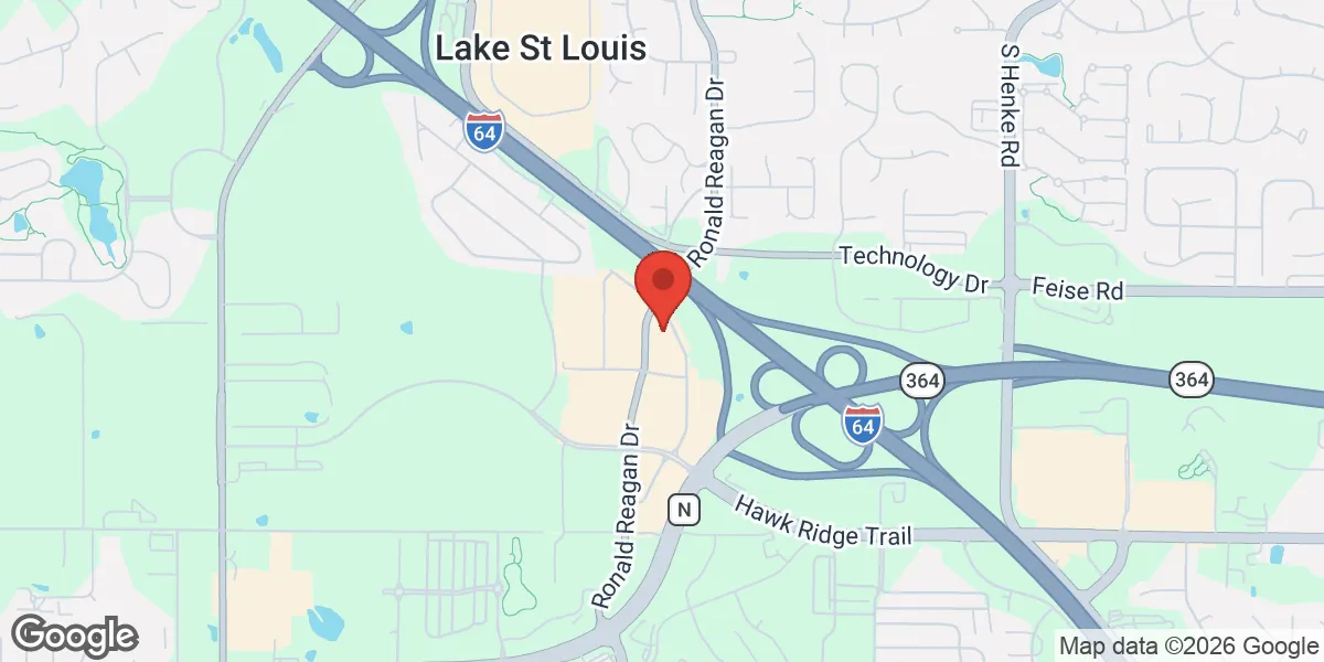 Map showing NEUAGE Health + Wellness - Lake St. Louis location