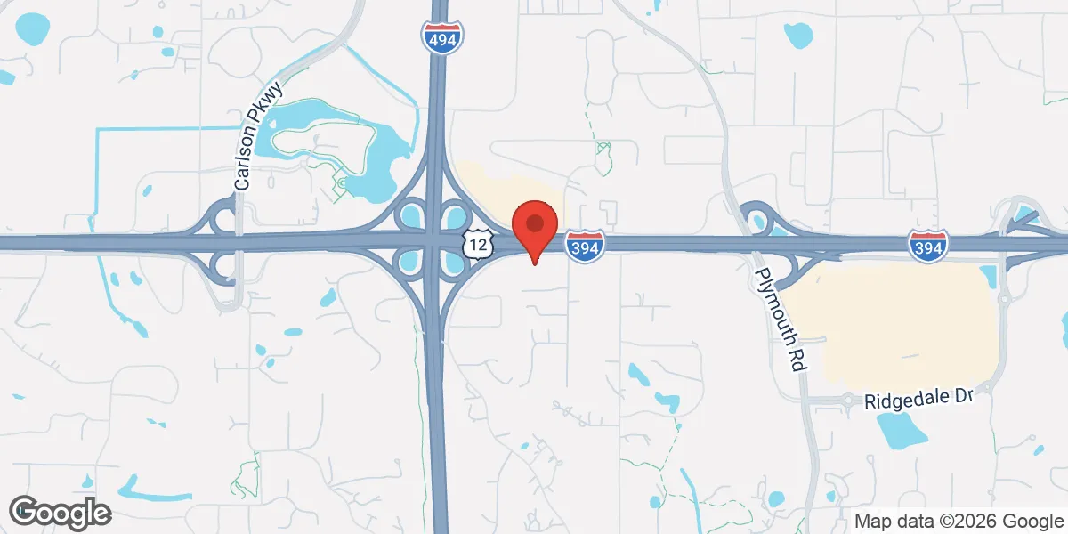 Map showing Gameday Men's Health Minnetonka location