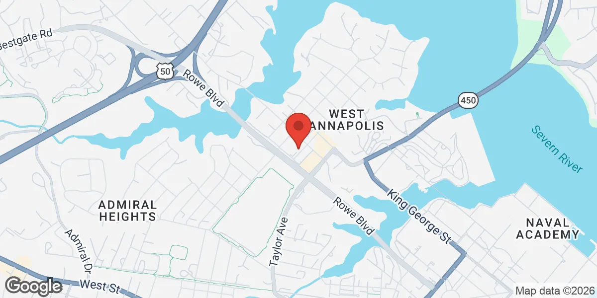 Map showing Renew Vitality Testosterone Clinic of Annapolis location