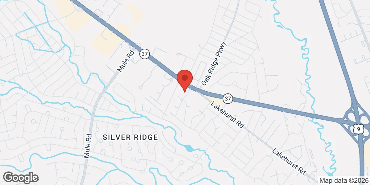 Map showing Gameday Men’s Health Toms River, NJ TRT, Weight Loss, ED Clinic location