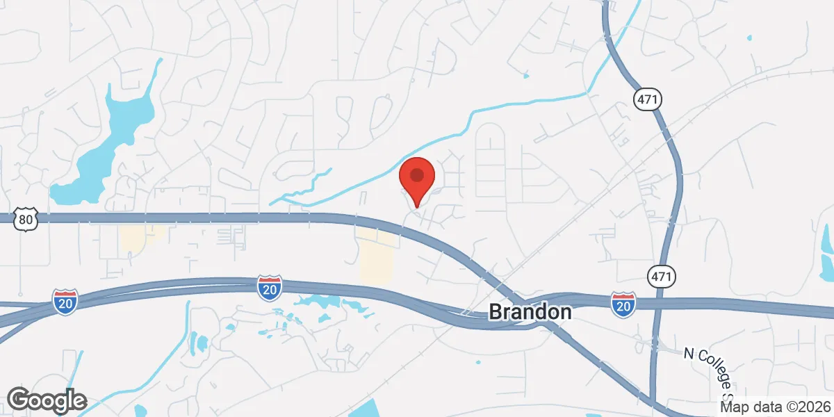 Map showing The Men's Clinic - Brandon location