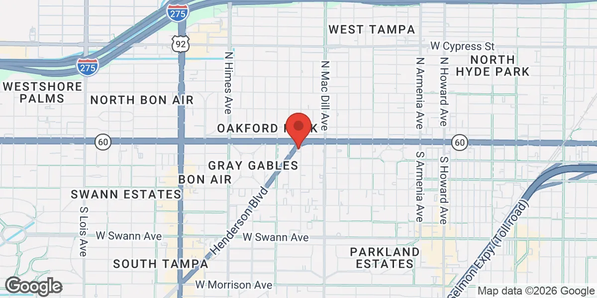 Map showing BioDesign Men's Clinic of Tampa location