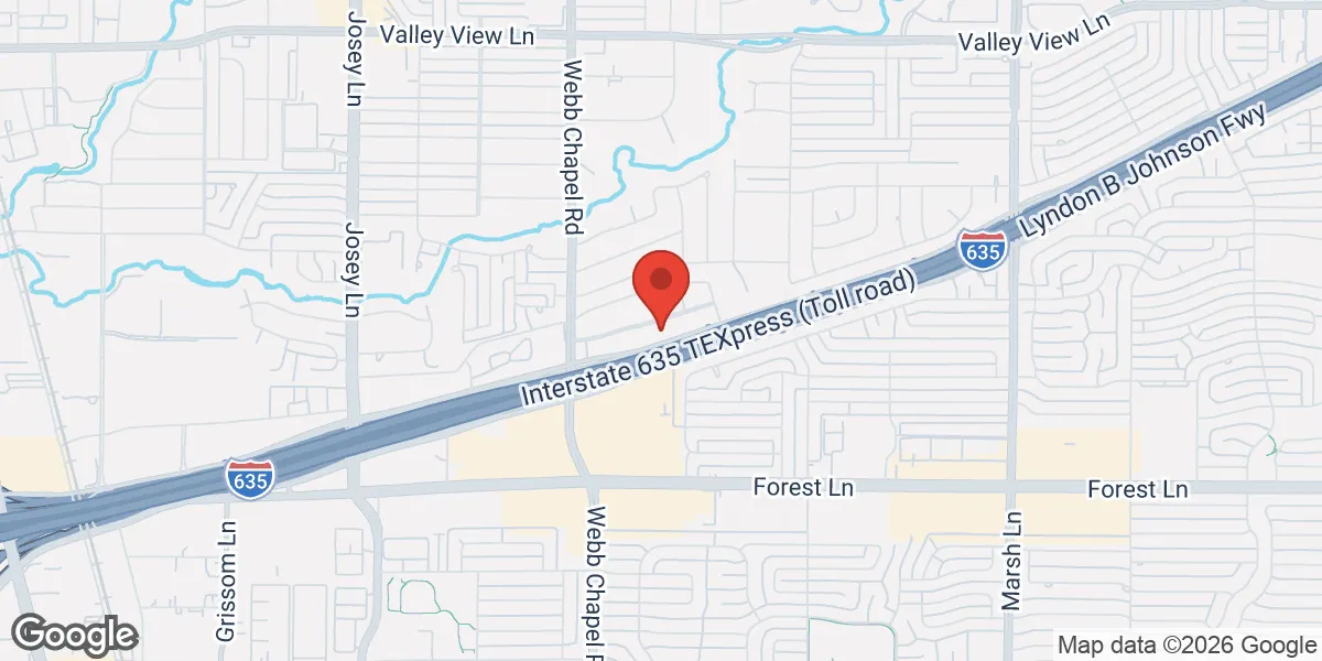 Map showing Texas Vitality location