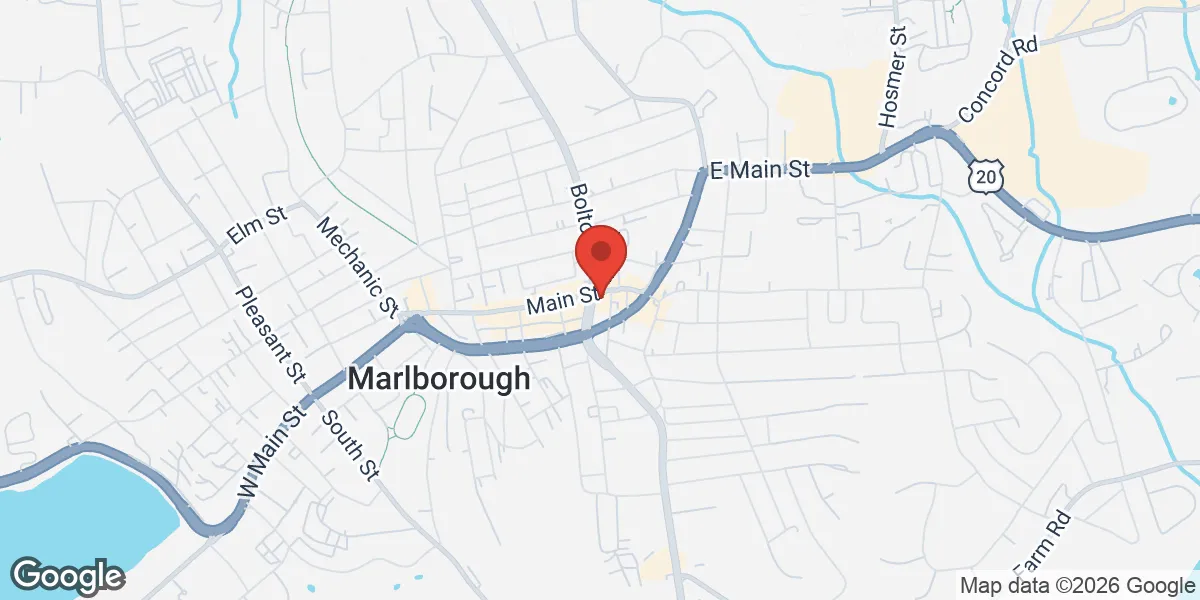 Map showing Renew Vitality Testosterone Clinic of Marlborough location