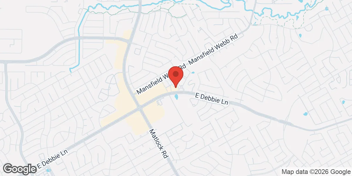 Map showing Low T Center Mansfield | Men's Health & TRT Clinic location